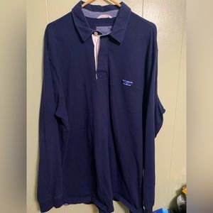 Vintage Mens L.L. Bean Long Sleeve Rugby Shirt